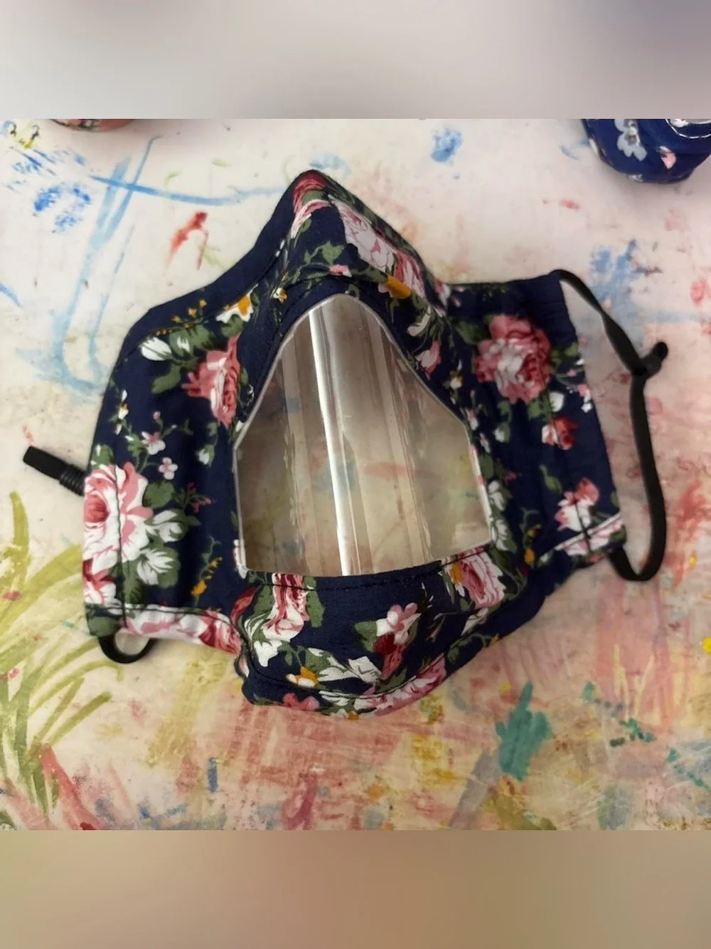 Floral Face Shield Mask